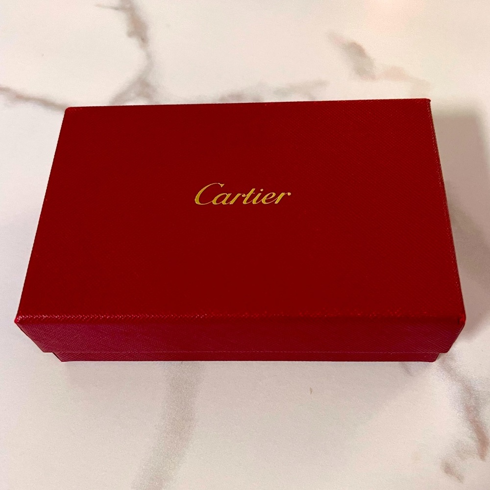 Perfect condition Cartier wallet box, with dust jacket slip cover!!